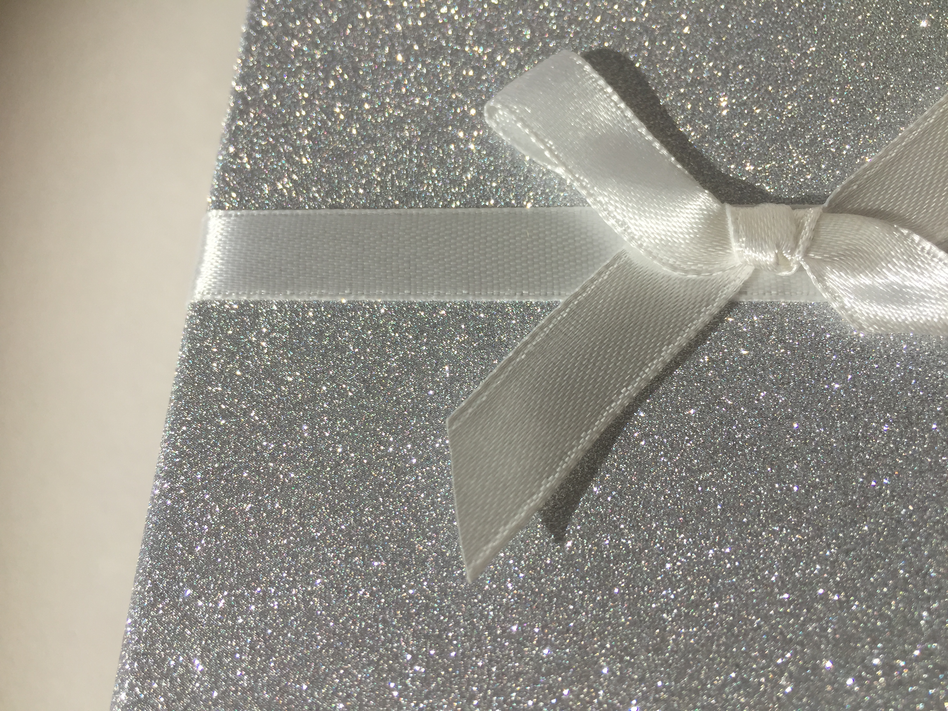 Silver Glitter Gift Box The Spirit Shop