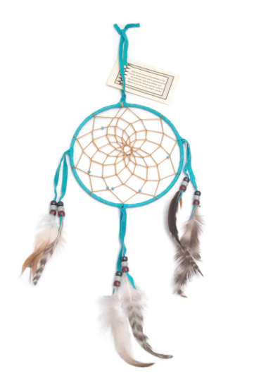 Large 6 inch Navajo Dream Catcher - Turquoise