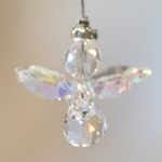 Clear (with AB Coating) Lead Crystal Angel