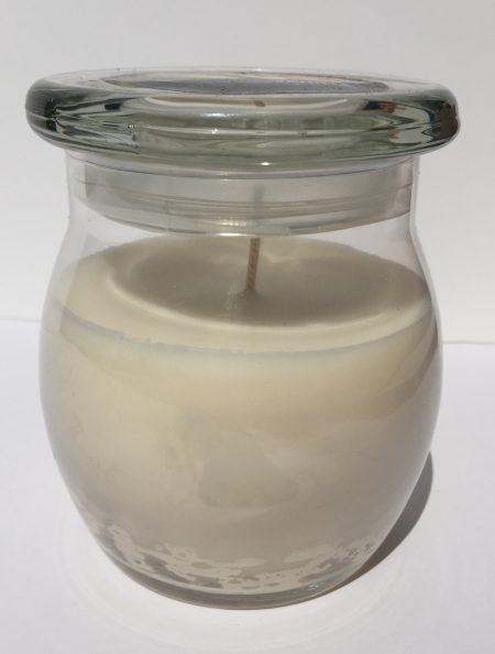Scented Large Glass Vanilla Candle