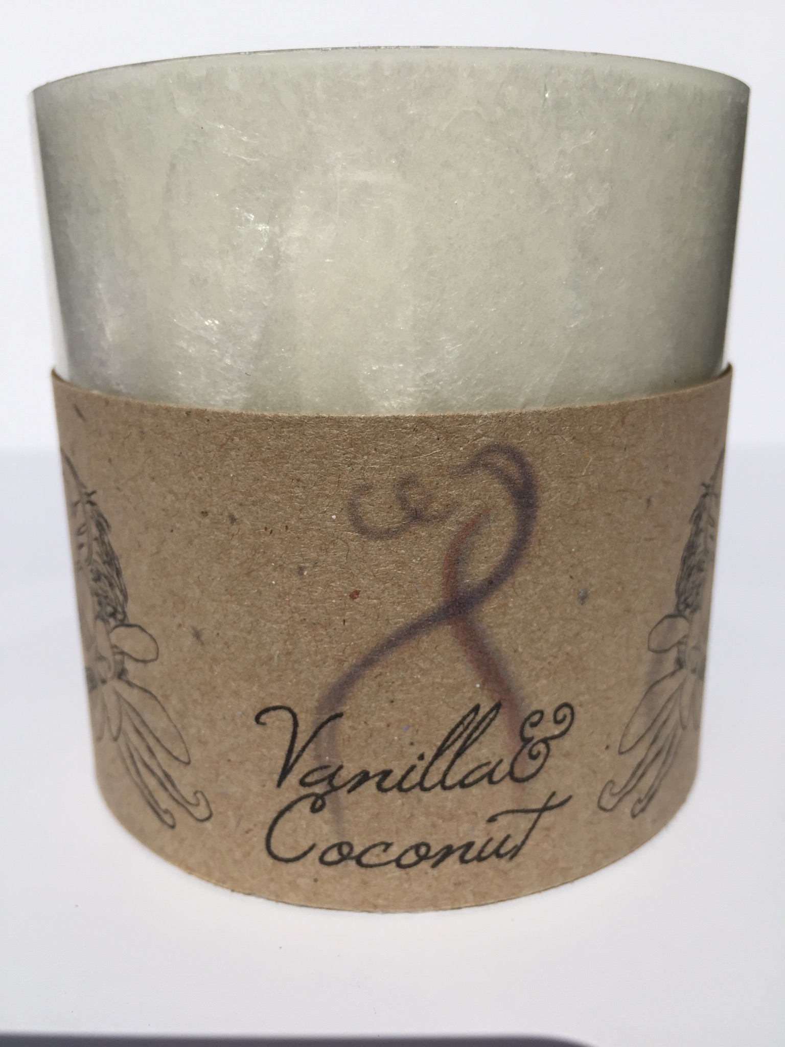 Vanilla and Coconut Fragranced Candle
