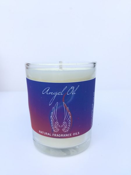 Angel Oil-Recycled Glass Votive Fragranced Candle