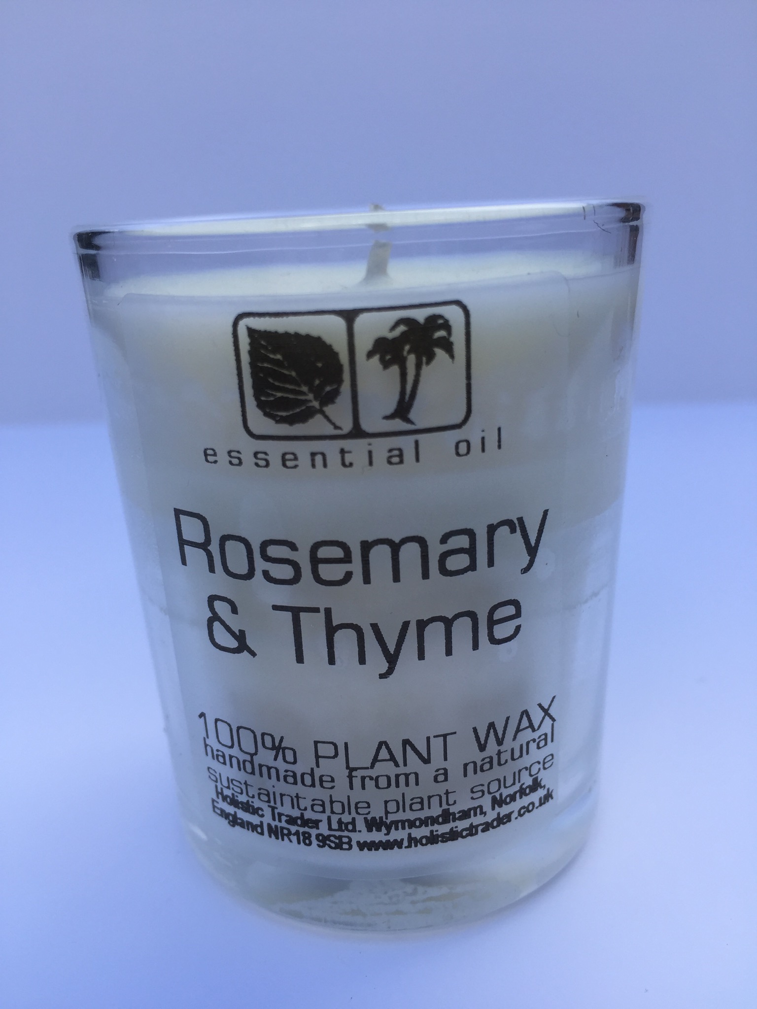 Rosemary & Thyme Aromatherapy Candle The Spirit Shop