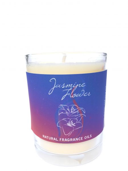 Jasmin Flower-Recycled Glass Votive Fragranced Candle