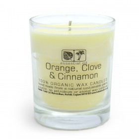 Orange & Cinnamon- Large  Organic Aromatherapy Candle