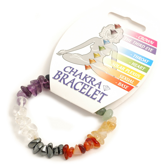 Chakra Crystal Elasticated Bracelet