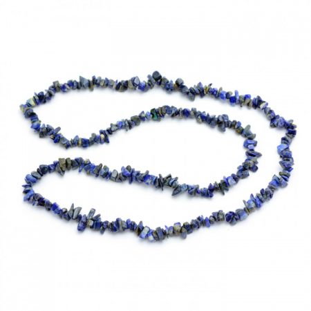 Lapis Lazuli Crystal Chip Necklace (32 Inch)