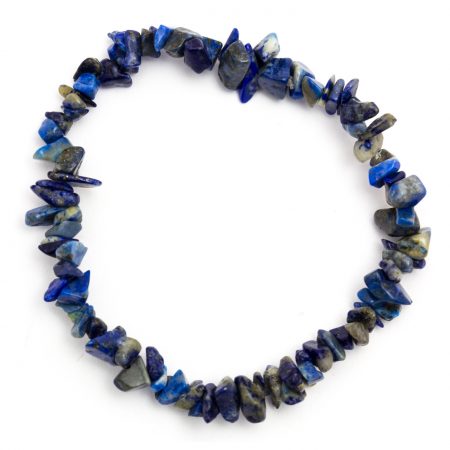 Lapis Lazuli Crystal Chip Elasticated Bracelet