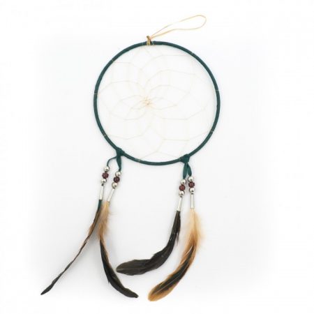 Large 7 inch Navajo Dream Catcher - Green