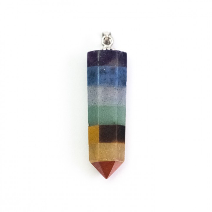 7 Chakra Crystal Point Necklace
