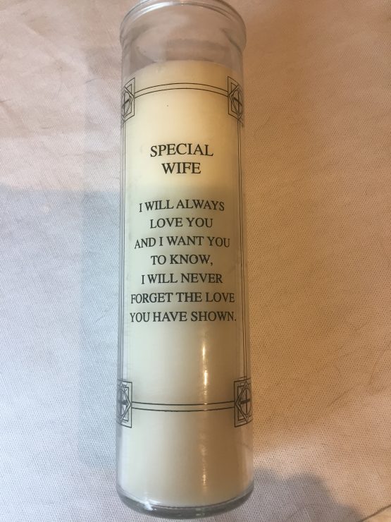 Special Wife Memorial Candle
