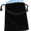 Large Black Velvet Tarot - Angel Card Bag