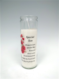 Special Son Memorial Candle 18cm