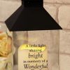 Thoughts Of You Graveside LED Lantern Dad 27cm