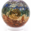 Chakra Orgone Sphere With Reiki Symbol