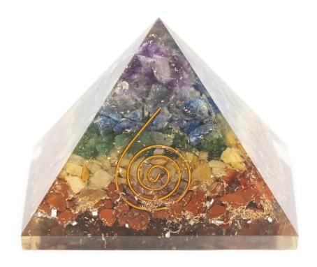 Chakra Orgone Pyramid With Reiki Symbol