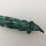 Hand Carved Malachite Rino 98g