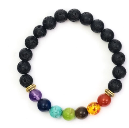 Chakra Bracelet - Lava Beads