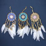 Pastel Pink-Blue-Cream Macramé Dream Catcher 9cm