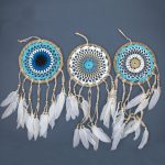 Pastel Blue Macramé Dream Catcher 16cm