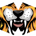 Tiger Face Mask (Adult) & (Children) Sizes