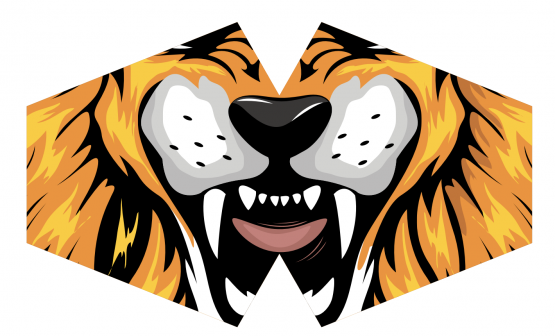 Tiger Face Mask (Adult) & (Children) Sizes