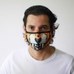 Tiger Face Mask (Adult) & (Children) Sizes 3