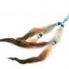 Long Turquoise Decorative Feather Adornment By Sheryl Kee - Navajo Tribe