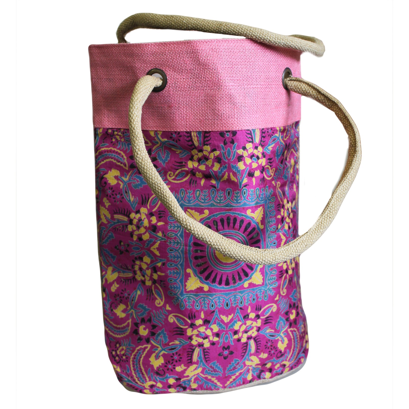 Barrel Shopping Bag Pink Alpana (asst designs)