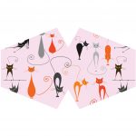 Pink Cats Reusable Fashion Face Mask (Adult)