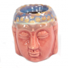 Buddha Head Oil Burner - Rose & Teal