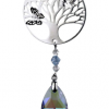 Tree Of Life Butterfly Crystal Decoration - Violet Drop