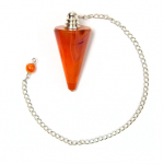 Carnelian Crystal Smooth Cone Pendulum 2