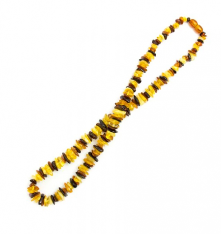 Light Mix Baltic Amber Crystal Necklace - 18 inch