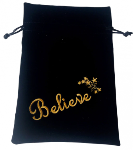 Believe/Stars  Tarot /Oracle Card Bag - Black