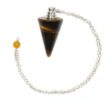 Golden Tigers Eye Smooth Cone Pendulum 2
