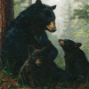 Bear Family Greeting Card (Blank)