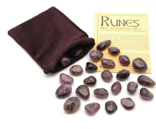Crystal Rune Stones - Amethyst