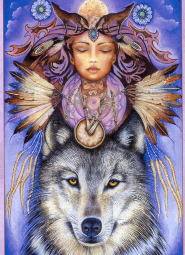 Wolf Spirit Card (Inspirational Message)