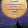 Wolf Moon Stars Greeting Card (Sympathy)