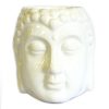 Buddha Head Oil Burner - White