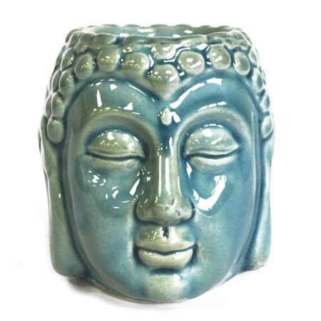 Buddha  Head Oil Burner - Blue