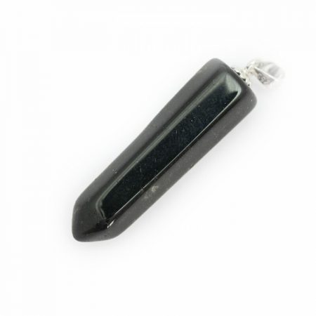 Black Obsidian - Crystal Bullet Pendant