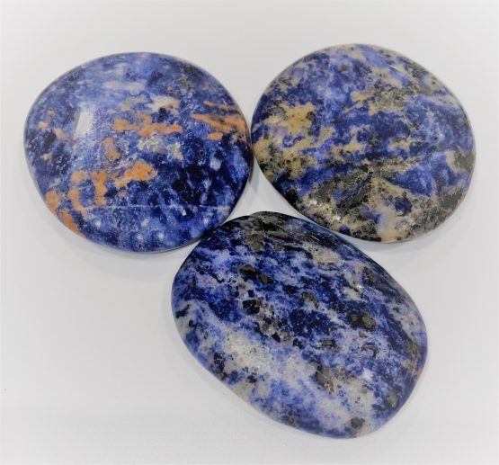 Sodalite Crystal Palm Stone