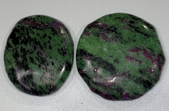 Ruby Zoisite Crystal Palm Stone