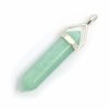 Green Aventurine DT Point Pendant In Sterling Silver