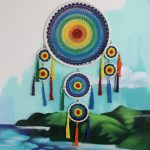 Extra Large Dreamcatcher - Vivid Rainbow 6