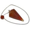 Carnelian Faceted Pendulum