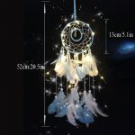 Led Dream Catcher 13 cm Green measurements