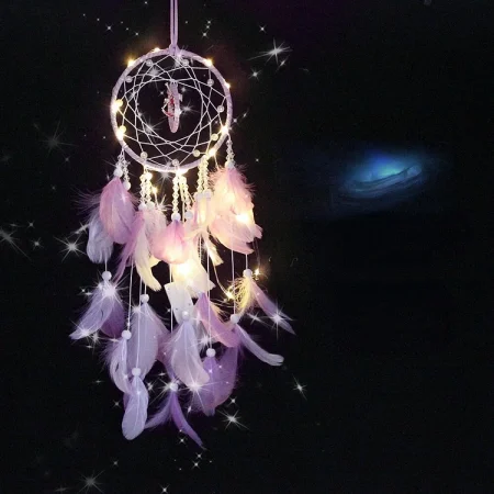 Led Dream Catcher 13 cm Purple